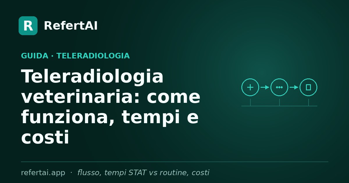 Teleradiologia veterinaria: come funziona, tempi e costi in Italia